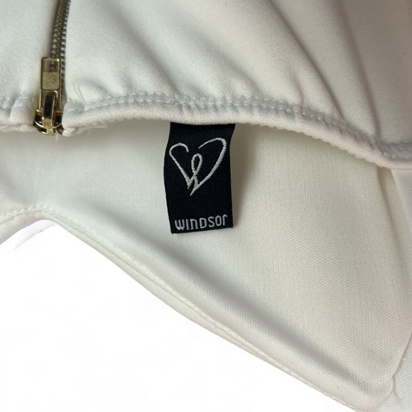 Windsor’s Women’s White Spaghetti Strap Midi Dress Size M/L - Picture 3 of 3